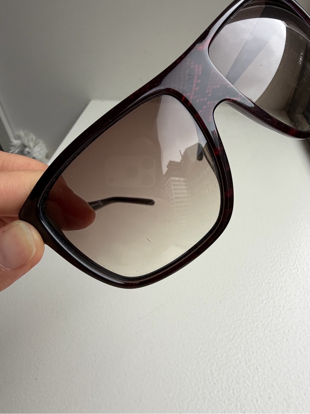 Jimmy Choo Roxanne Gradient Shield Sunglasses - Picture 6 of 6